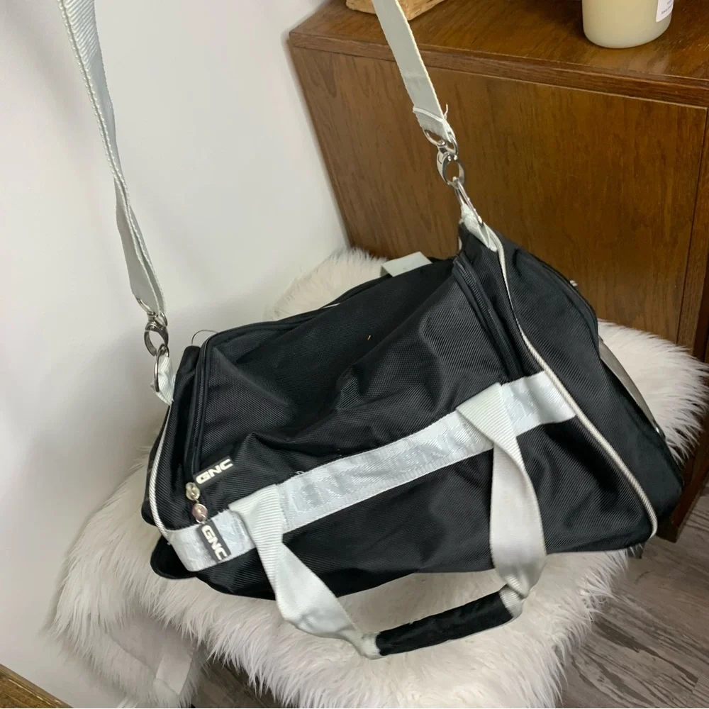 GNC Black Gym Duffel Bag
